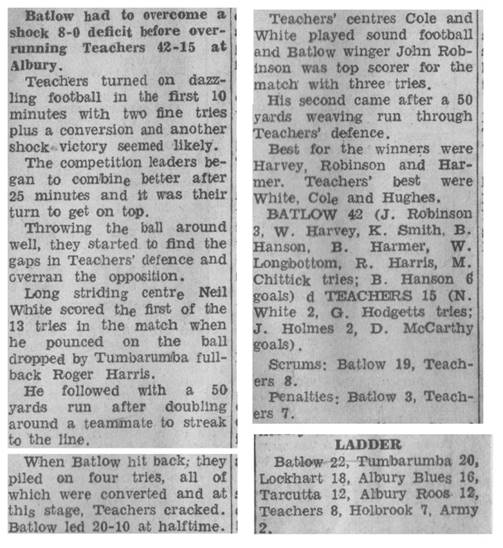 1971 03 Teachers v Batlow