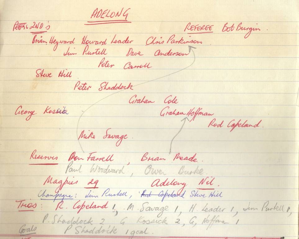 1975 R1 2nds v Adelong