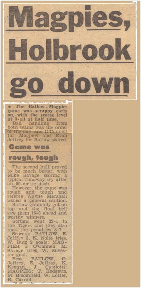 1975 R3 Magpies v Batlow
