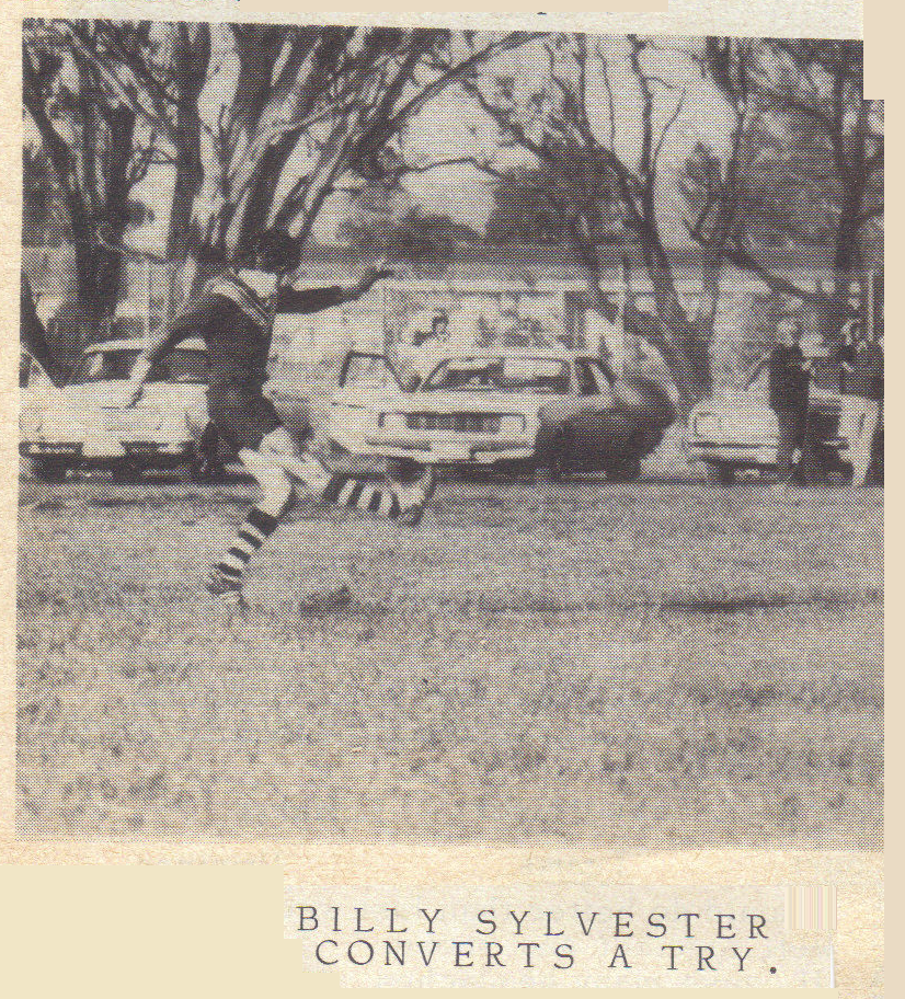 Billy Silvester Converts a Try 30