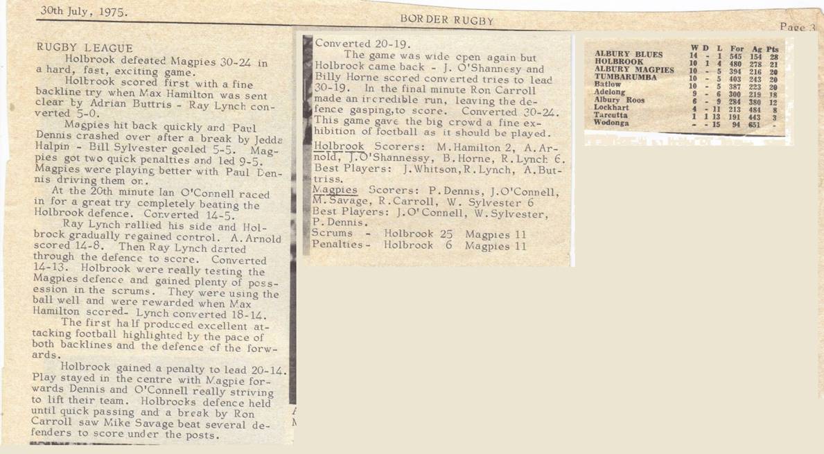1975 R15 Magpies v Holbrook 3