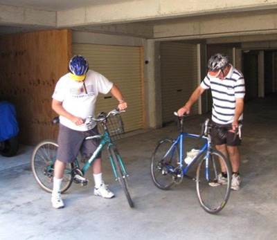 Ian and Dave on Bikes Sept 2010